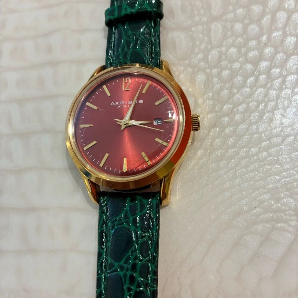 Akribos  Gold color Watch